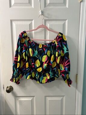 Tabitha Brown x Target Limited Edition Lemon Printed Blouse